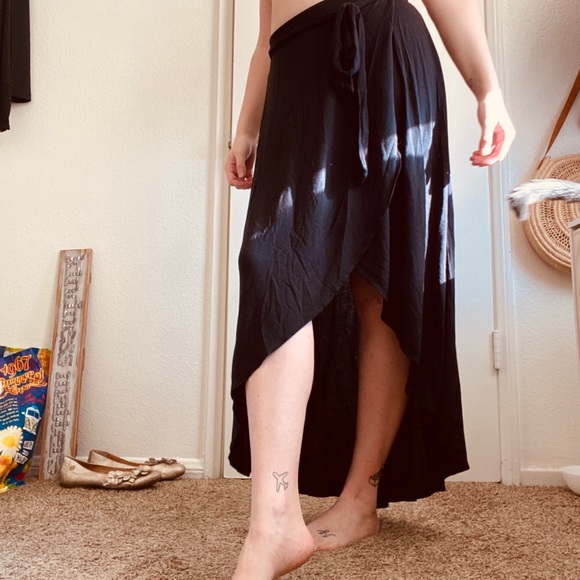 a new day Dresses & Skirts - Black Wrap Maxi Skirt